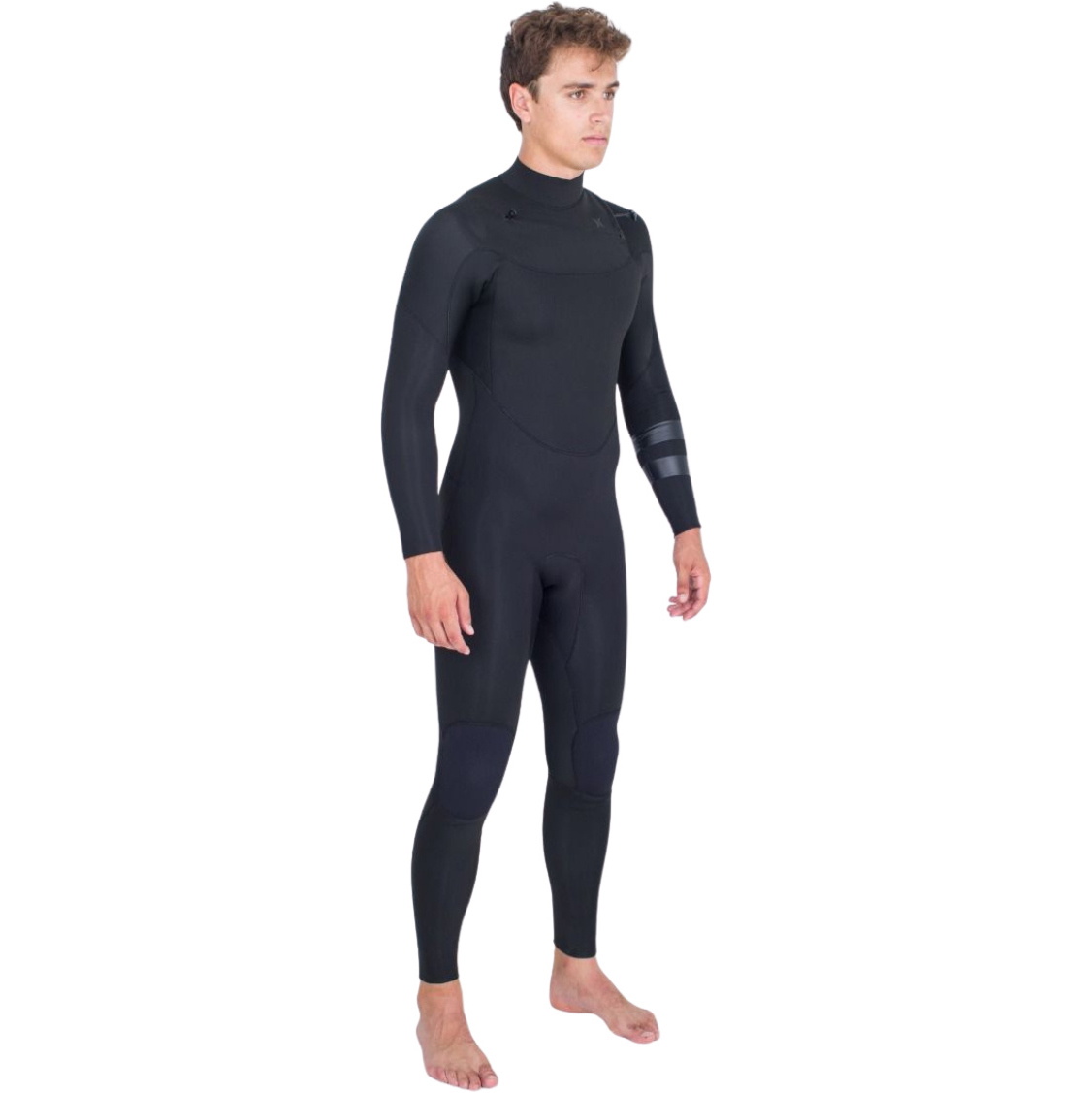 2026 Hurley Da Uomo Air 4/3mm Chest Zip Muta MFS0013413 - Black